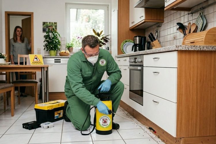 Schädlingsbekämpfung Kammerjäger Troisdorf Mitarbeiter Küche